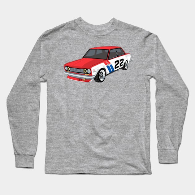 Bre Datsun 510 Bluebird Long Sleeve T-Shirt by TURISMOssv